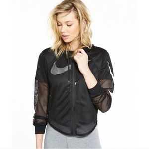 NIKE mesh coverup jacket
